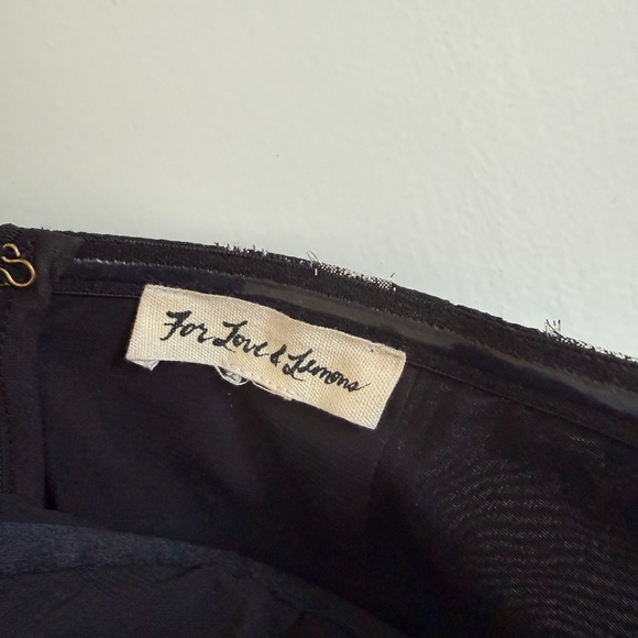 For Love and Lemons Black Silver Star Strapless Dress - Picture 3 of 3